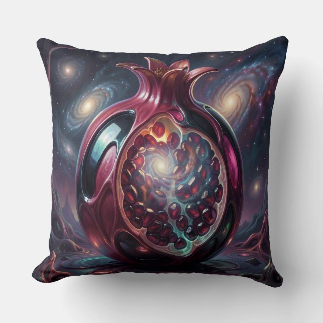 Pomegranate´3 Throw Pillow (Front)