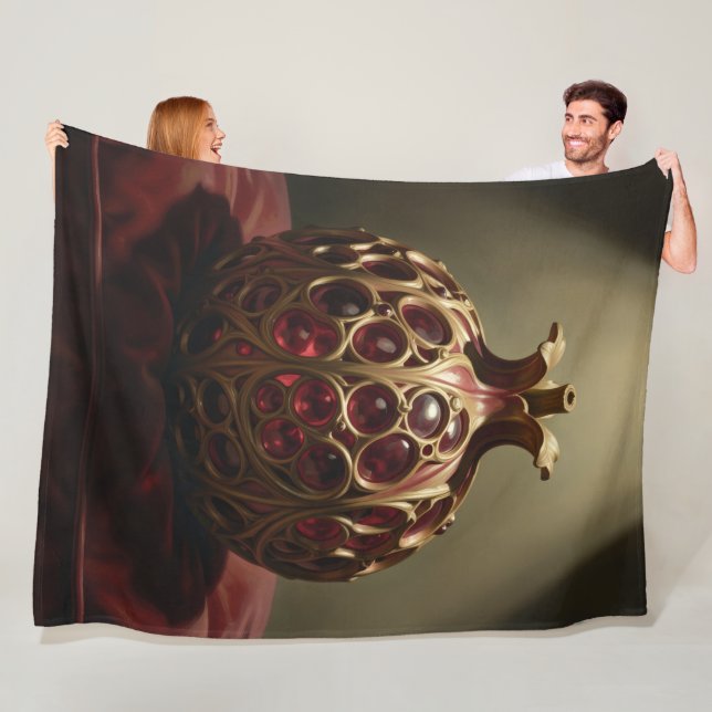 Pomegranate´9 Fleece Blanket (In Situ)
