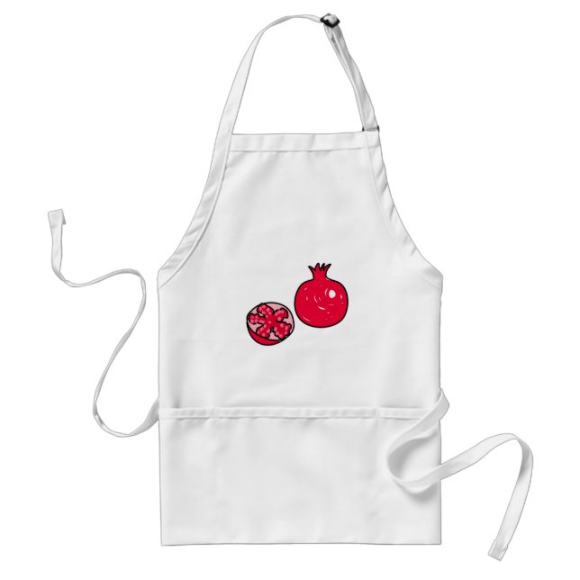 pomegranate adult apron (Front)
