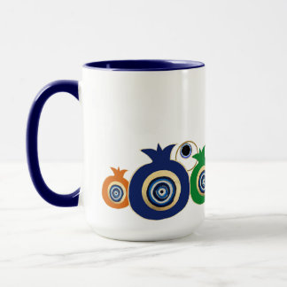 Pomegranate and evil eye mug 