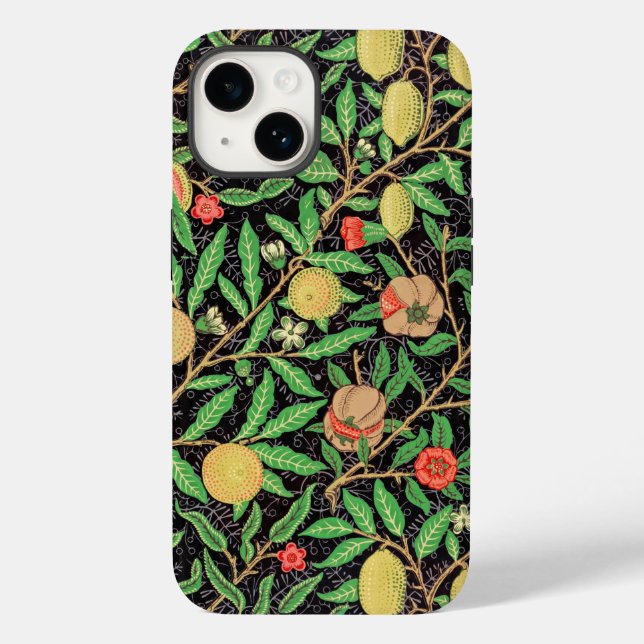 Pomegranate and Flowers on Branches Case-Mate iPhone Case (Back)