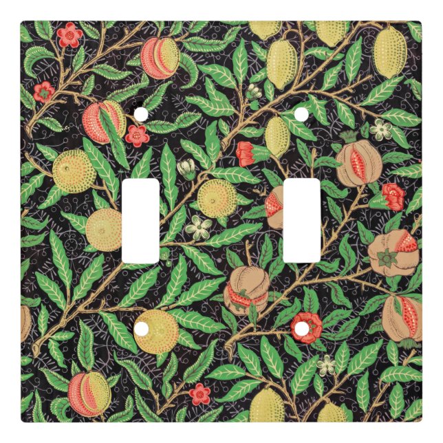 Pomegranate and Flowers on Branches Light Switch Cover (Front)