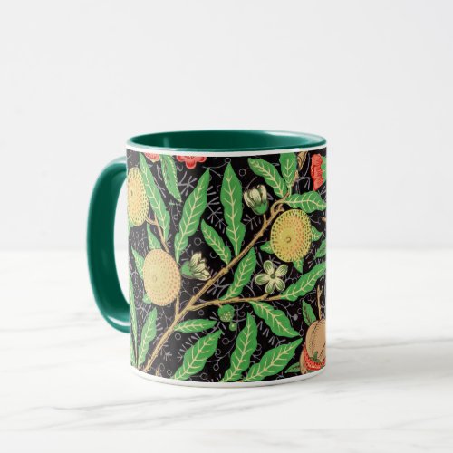 Pomegranate and Flowers on Branches Mug