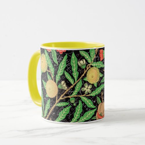 Pomegranate and Flowers on Branches Mug