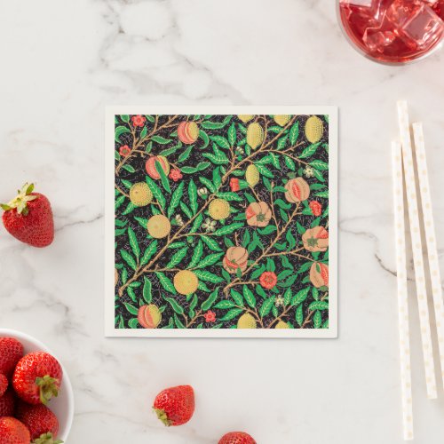 Pomegranate and Flowers on Branches Napkins