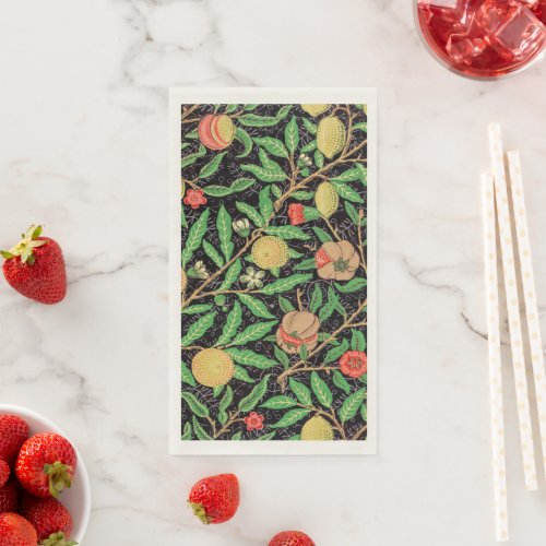 Pomegranate and Flowers on Branches Paper Guest Towels