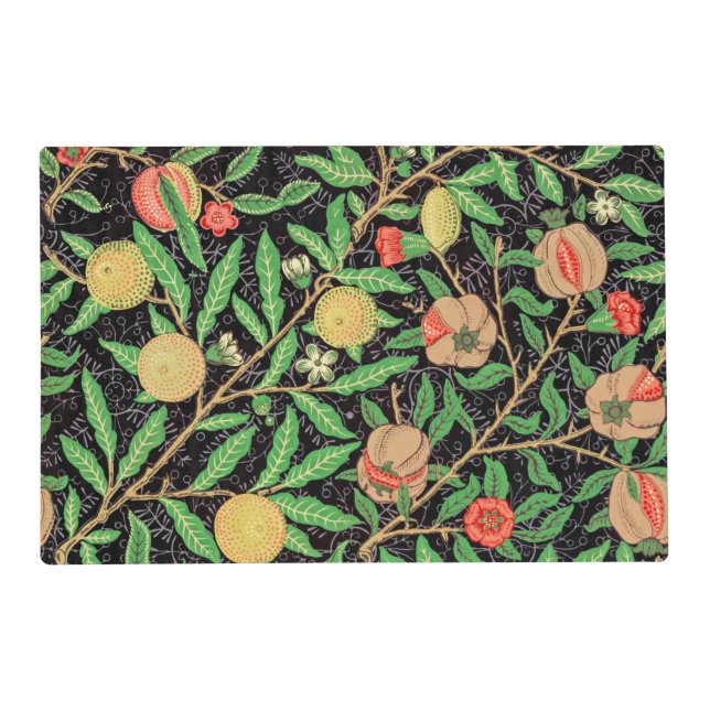 Pomegranate and Flowers on Branches Placemat (Front)