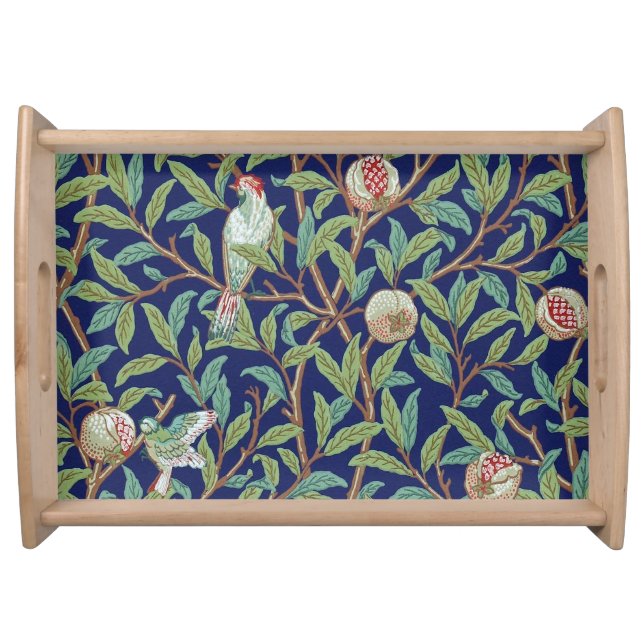 Pomegranate and Little Bird, William Morris Serving Tray (Front)