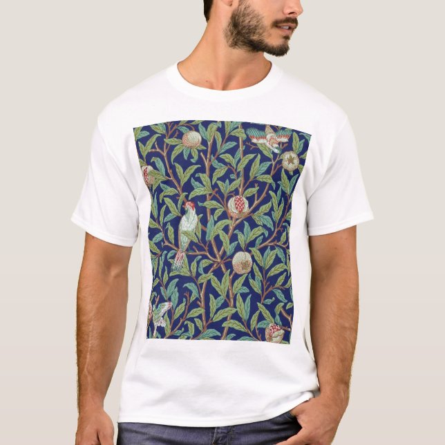 Pomegranate and Little Bird, William Morris T-Shirt (Front)