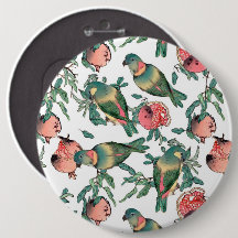 Pomegranate and Lovebirds