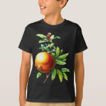 Pomegranate Autumn Botanical Vector Art T-Shirt