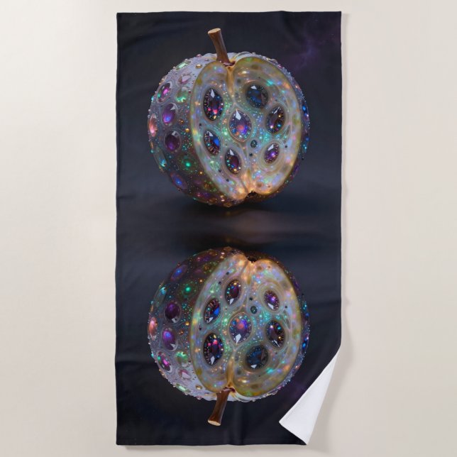 Pomegranate  beach towel (Front)