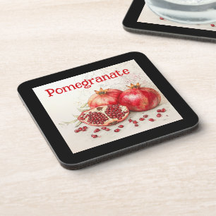 Pomegranate Beverage Coaster