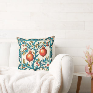 Pomegranate Bliss Throw Pillow