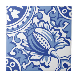 Pomegranate Bloom Ceramic Tile