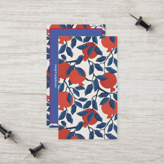 Pomegranate calling card
