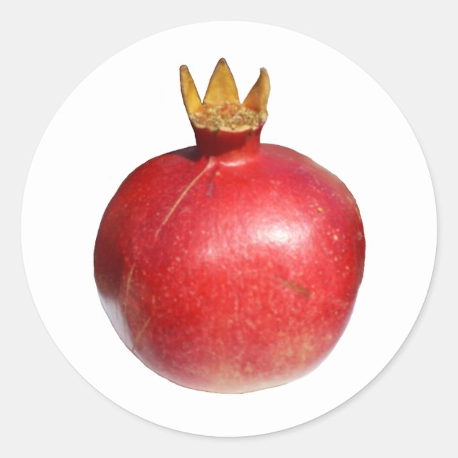 Pomegranate Classic Round Sticker (Front)