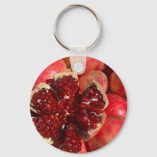 Pomegranate Coaster Keychain