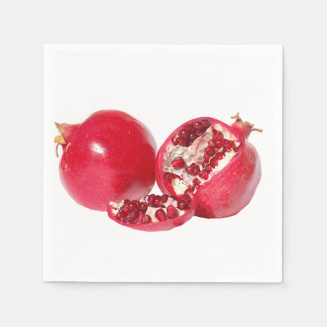 "Pomegranate" design paper napkins (Front)
