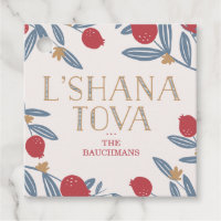 Pomegranate Florals Rosh Hashanah Square