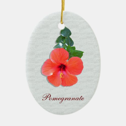 Pomegranate flower ornament