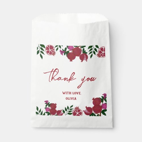 Pomegranate Fresh Fruite Birthday Gift Thank you  Favor Bag