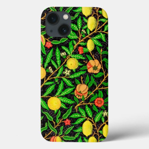 Pomegranate Fruit Floral Pattern tropical  iPhone 13 Case