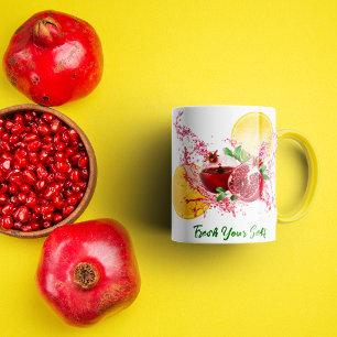 Pomegranate fruits watercolor Coffee Mug