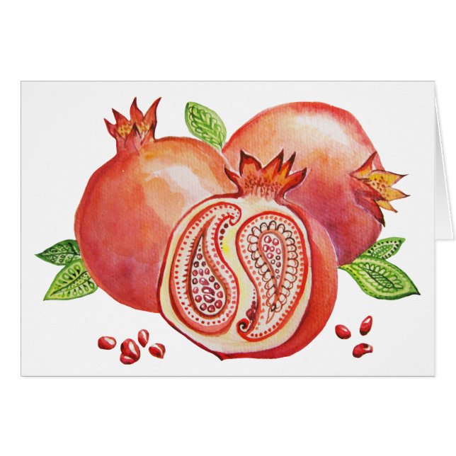 Pomegranate Happy Yalda Cards (Front Horizontal)