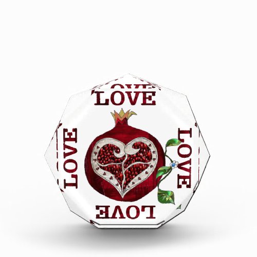 Pomegranate Heart LOVE Valentine Award