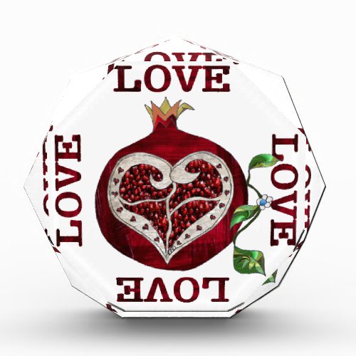 Pomegranate Heart LOVE Valentine Award