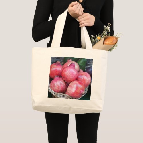 pomegranate large tote bag