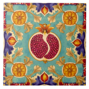 Pomegranate Love Ceramic Tile