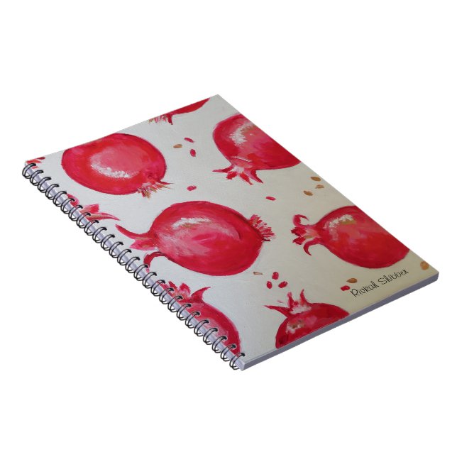 Pomegranate Notebook (Right Side)