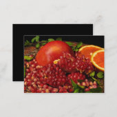 Pomegranate, Orange and Mint ATC Business Card (Front/Back)
