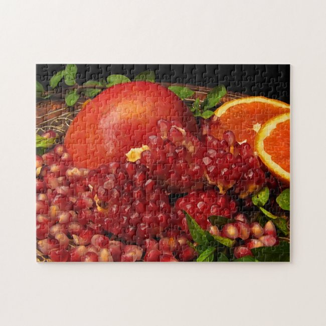 Pomegranate Orange and Mint Puzzle