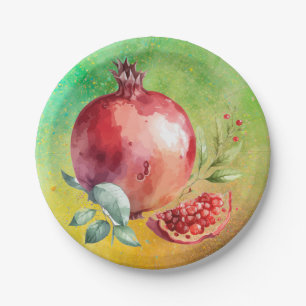 pomegranate paper plates