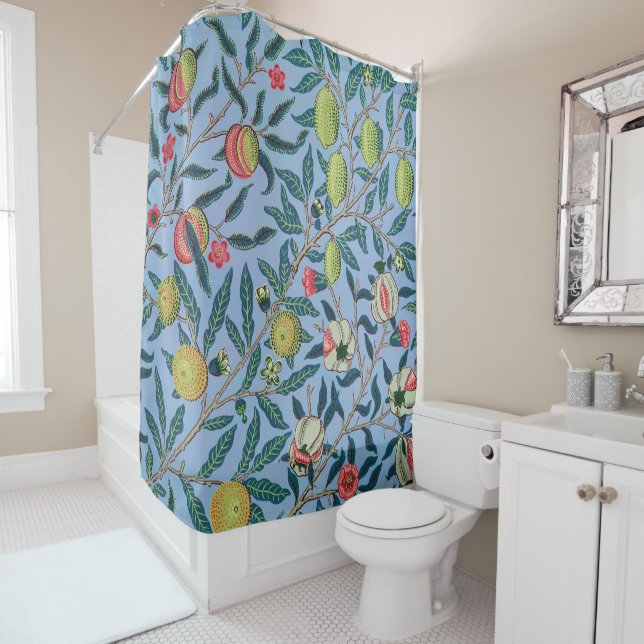 Pomegranate Pattern by William Morris Shower Curtain (In Situ)