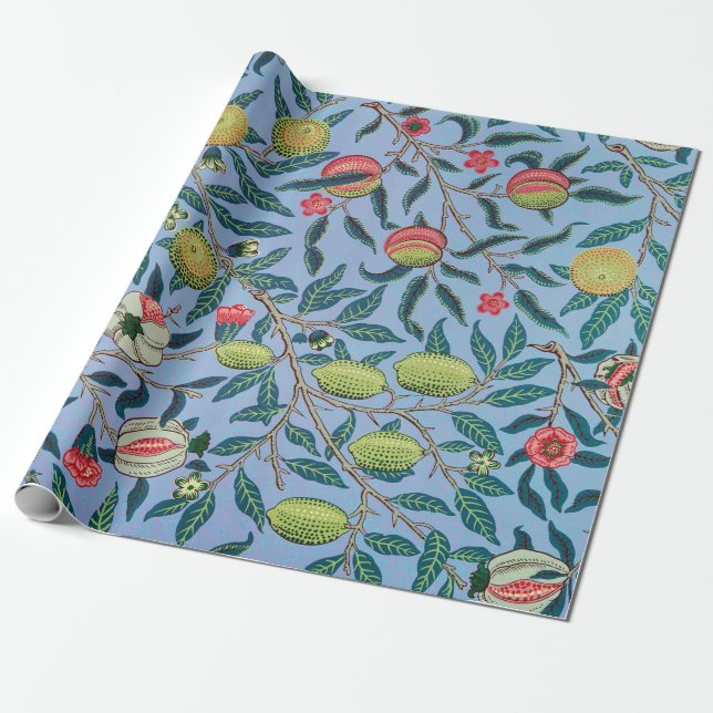 Pomegranate Pattern by William Morris Wrapping Paper (Unrolled)