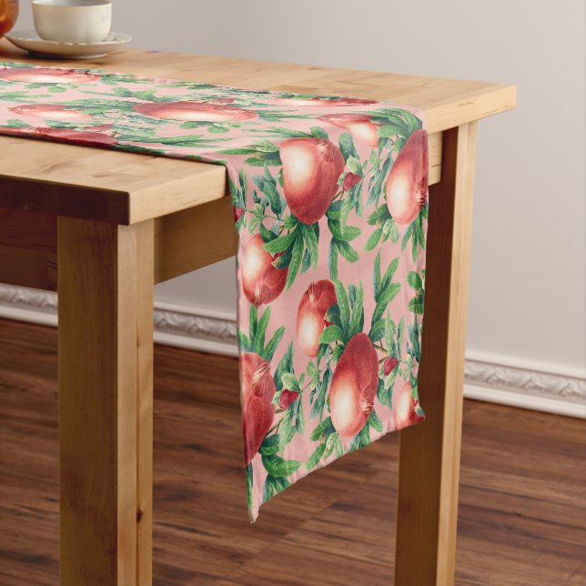 Pomegranate Pattern Short Table Runner (In Situ)