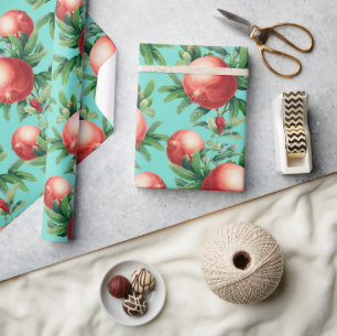 Pomegranate Pattern Wrapping Paper