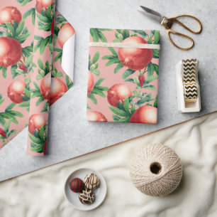 Pomegranate Pattern  Wrapping Paper
