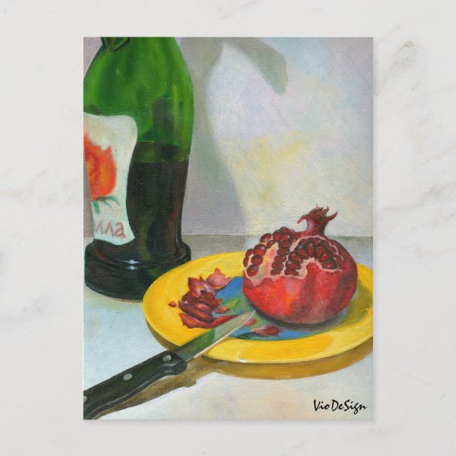 pomegranate postcard (Front)