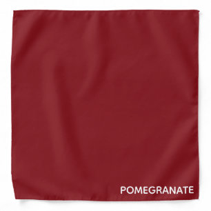 Pomegranate red color name bandana
