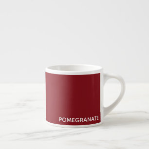 Pomegranate red color name espresso cup