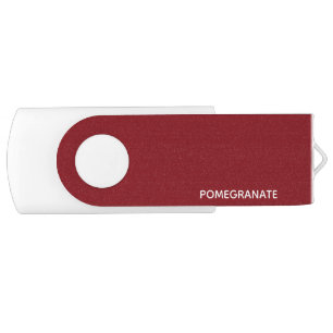 Pomegranate red color name flash drive