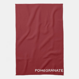Pomegranate red color name kitchen towel