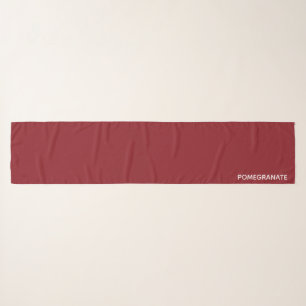 Pomegranate red color name scarf