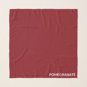 Pomegranate red color name scarf