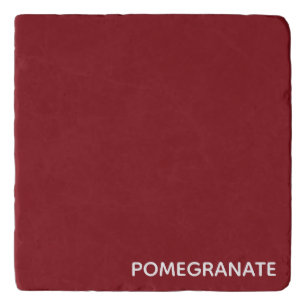 Pomegranate red color name trivet